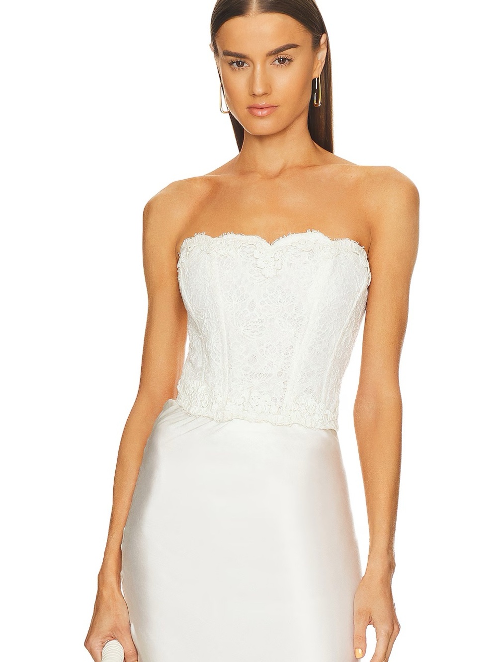 Loveshackfancy arno lace bustier